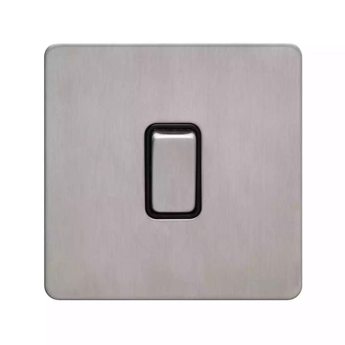 Ultimate Screwless Flat Plate 1 Gang Rocker Plate Switch Stainless Steel main product photo