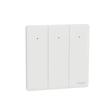 UNICA X 16AX 250V~ 3 Gang 2 Way Switch w LED, Painted White