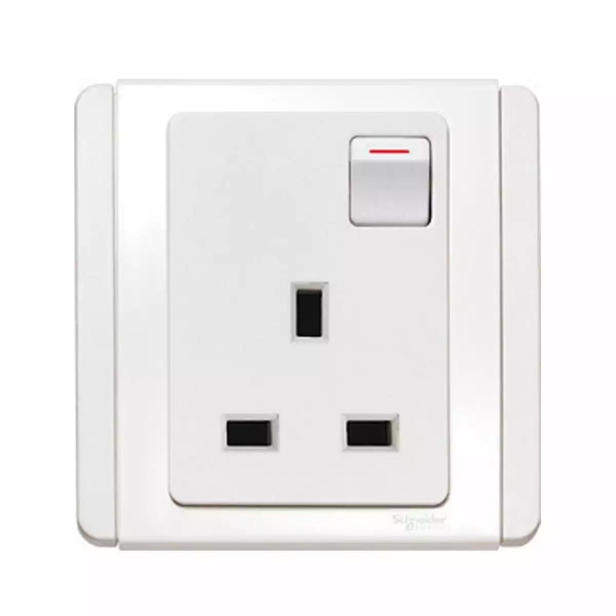 NEO 13A 250V SP Switched Socket White