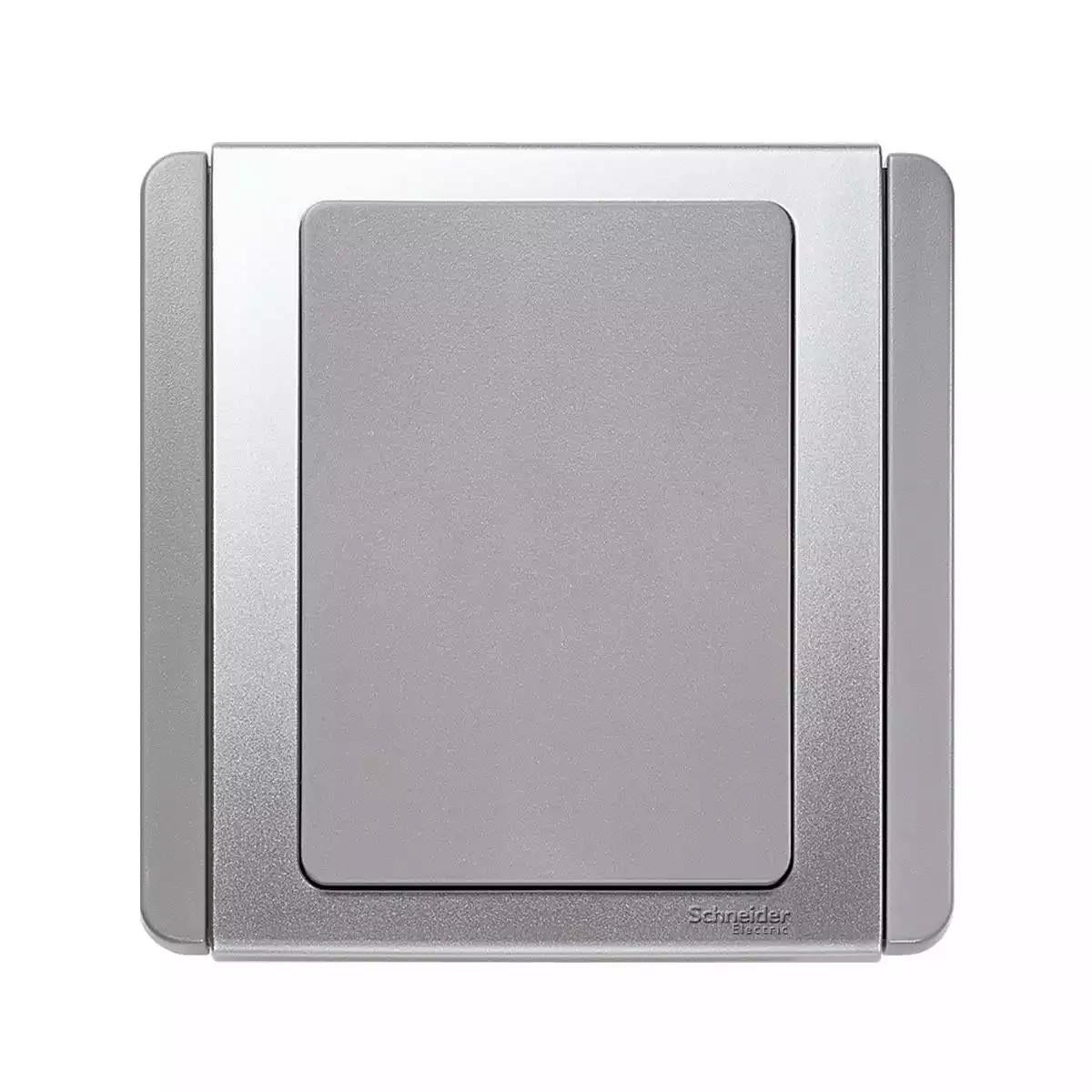 NEO 1 Gang Blank Plate Grey Silver