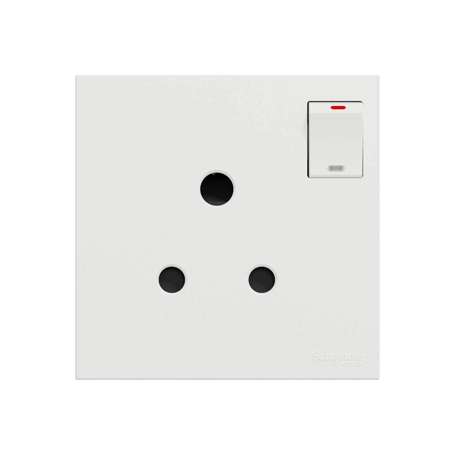 AvatarOn C 15A 1 Gang 3 Poles Switched Socket, White