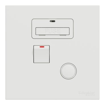 AvatarOn C 13A 1 Gang Switched Fused Connection Unit, White
