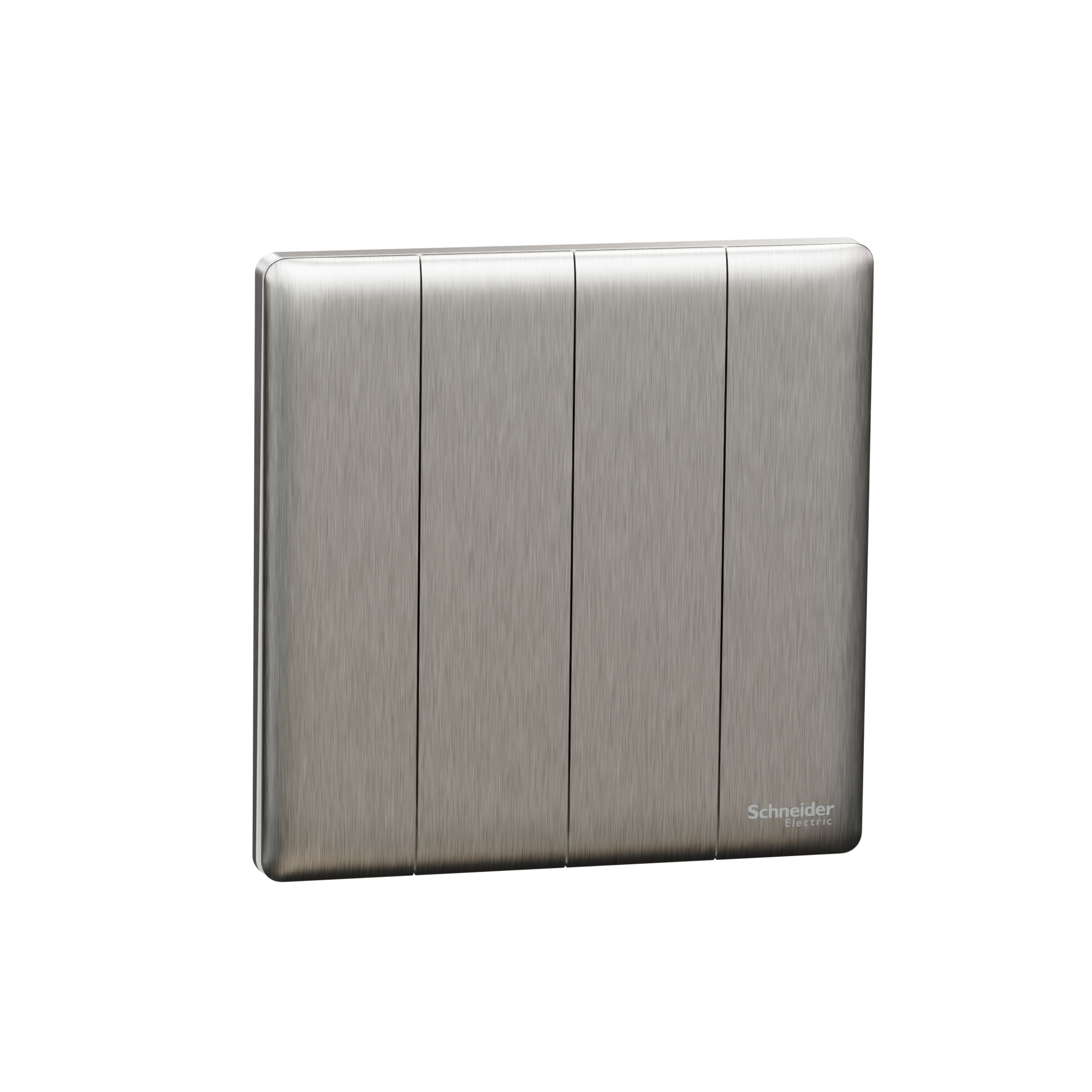 UNICA X 16AX 250V~ 4 Gang 2 Way Switch, Stainless Steel